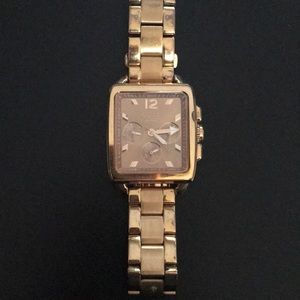 Coach rose gold watch